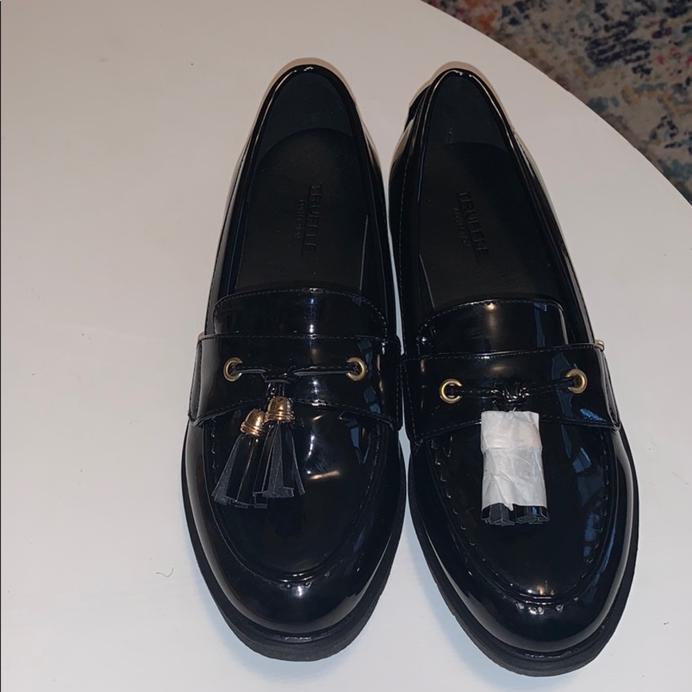 Black loafers